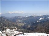 Polhograjska Grmada in Tošč Pogled proti Gontam